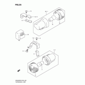 Схема узла: Поворотники (E6) для Suzuki DR200 DR200SE
