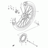 Схема узла: Переднее колесо для Suzuki DR200 DR200SE