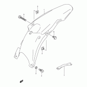 Схема узла: Заднее крыло (Model k1) для Suzuki RM250