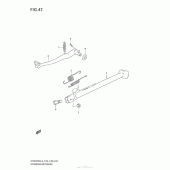 Схема узла: Stand/rear Brake для Suzuki DR650 DR650SE