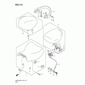 Схема вузла: Сидіння для Suzuki GSX1300 Hayabusa