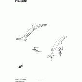 Схема вузла: Задній кронштейн (Vl800Tl5 E03) для Suzuki VL800 Boulevard C50