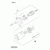 Схема вузла: Електричний стартер для Suzuki GZ125 Marauder