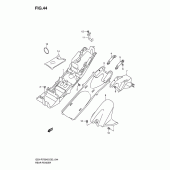 Схема вузла: Заднє крило Suzuki GSX-R750