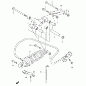 Схема вузла: Важіль прогресії (Model x) для Suzuki AN400 Burgman (EU analogue of SkyWave)