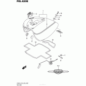 Схема узла: Топливный бак (Vl800Tl5 E33) для Suzuki VL800 Boulevard C50