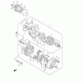 Схема вузла: Генератор для Suzuki GSF1200 Bandit