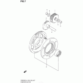 Схема узла: Привод стартера для Suzuki DR650 DR650SE