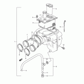 Схема узла: Воздушный фильтр для Suzuki DR800