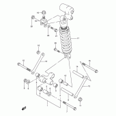 Схема вузла: Важіль прогресії (Model v) для Suzuki GSX-R750
