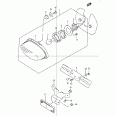 Схема узла: Задний фонарь (Стоп-сигнал) для Suzuki GSX1200