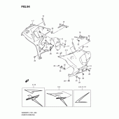 Схема узла: Нижний обтекатель (Gsx650ful1 e24) для Suzuki GSX650