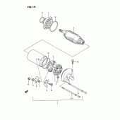 Схема вузла: Електричний стартер для Suzuki GSX1100