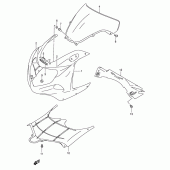 Схема вузла: Передній обтічник (Gsx-R600K3) для Suzuki GSX-R600