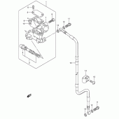 Схема узла: Передний тормозной цилиндр (E1, p37) для Suzuki DR-Z400 DR-Z400E
