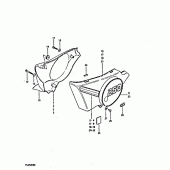 Схема вузла: Бічні панелі (Ts250erx) для Suzuki TS250