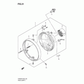 Схема вузла: Фара (Note) для Suzuki SV650