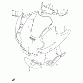 Схема узла: Облицовочные элементы (Model w) для Suzuki XF650 Freewind