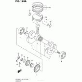 Схема узла: Коленчатый вал & Поршень для Suzuki DR-Z400 DR-Z400S