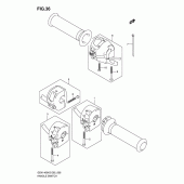 Схема узла: Пульт управления рулевой (Model k2/k3) для Suzuki GSX1400
