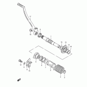 Схема вузла: Кікстартер для Suzuki TS125