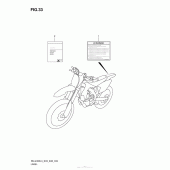 Схема узла: Информационные наклейки (Rm-Z450L3 E28) для Suzuki RM-Z450