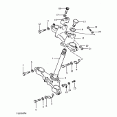 Схема узла: Рулевая траверса для Suzuki TS250
