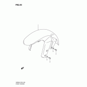 Схема узла: Переднее крыло для Suzuki VZ800 Intruder M800/ Boulevard M50