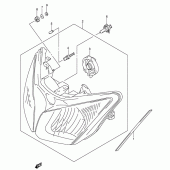 Схема узла: Фара (E19) для Suzuki DL650 V-Strom
