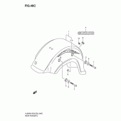 Схема вузла: Заднє крило (Vl800ck8) для Suzuki VL800 Boulevard C50T