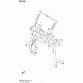 Схема вузла: Кронштейн переднього обтічника для Suzuki AN650 Burgman (EU analogue of SkyWave)