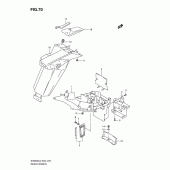 Схема узла: Заднее крыло (Sv650sl2 e2) для Suzuki SV650