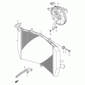 Схема вузла: Радіатор для Suzuki GSX-R600