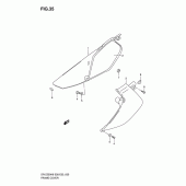 Схема узла: Боковые панели для Suzuki DR-Z250