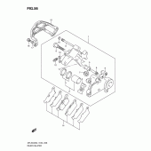 Схема узла: Задний тормозной суппорт для Suzuki DR-Z400 DR-Z400S