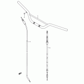 Схема узла: Руль & Тросики для Suzuki RM250