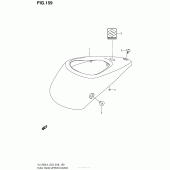 Схема узла: Накладка топливного бака (Vl1500L4 E28) для Suzuki VL1500 Boulevard C90