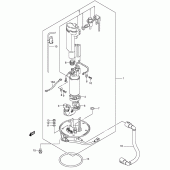 Схема вузла: Паливний насос (Model k2/k3) для Suzuki GSX-R750