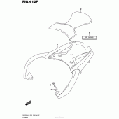 Схема вузла: Carrier (Dl650Xal6 E03) для Suzuki DL650 V-Strom