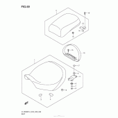 Схема вузла: Сидіння для Suzuki VL1500 Boulevard C90T BOSS