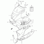 Схема вузла: Облицювальні елементи (Model v) для Suzuki GSX250 Across