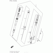 Схема вузла: Lh Front Fork Damper для Suzuki RM-Z450