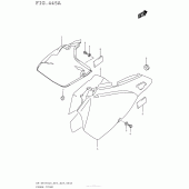 Схема вузла: Бічні панелі (Dr-Z400Sl5 E03) для Suzuki DR-Z400 DR-Z400S