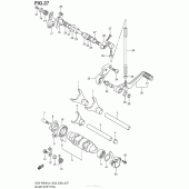 Схема узла: Копирный вал & Вилки & Вал переключения для Suzuki GSX-R600