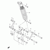 Схема вузла: Важіль прогресії для Suzuki DR650 DR650SE