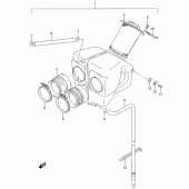 Схема вузла: Повітряний фільтр Suzuki GS500