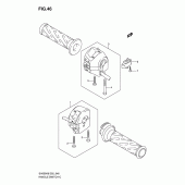 Схема узла: Пульт управления рулевой (Sv650sk8/sk9/sak8/sak9/suk8/suk9/suak8/suak9) для Suzuki SV650