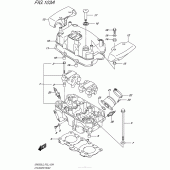 Схема вузла: Головка циліндра для Suzuki GW250 Inazuma
