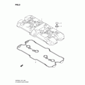 Схема узла: Клапанная крышка для Suzuki GSF650 Bandit S