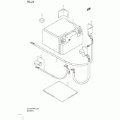 Схема вузла: Акумулятор для Suzuki UX125 Sixteen